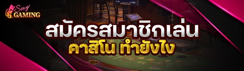 สมัครสมาชิกเล่นคาสิโน