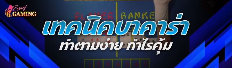 เทคนิคบาคาร่า