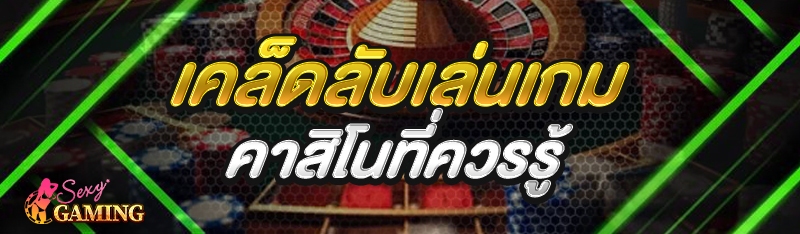 เคล็ดลับเล่นเกมคาสิโน