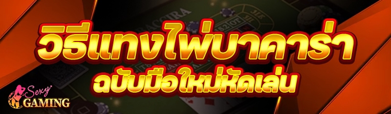 วิธีแทงไพ่บาคาร่า